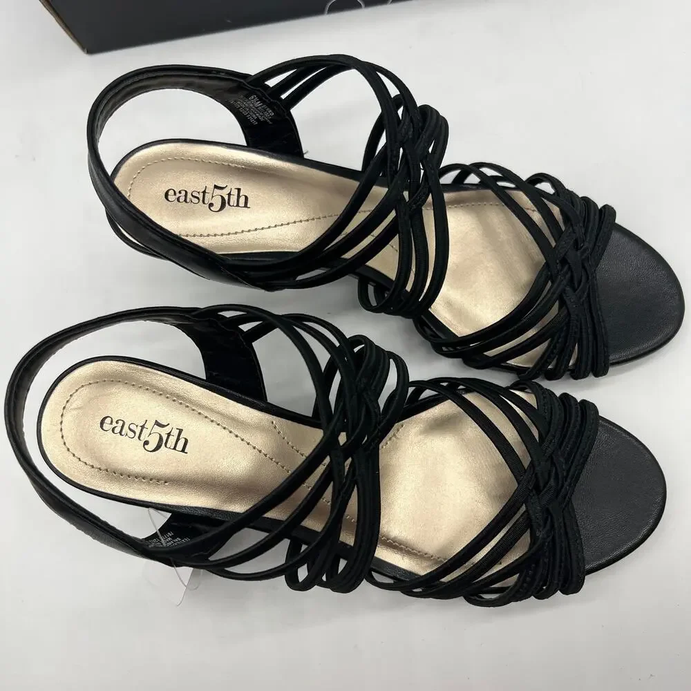 East 5th East Fifth Niko Women Shoes Heel Sandal Black Size 6.5M